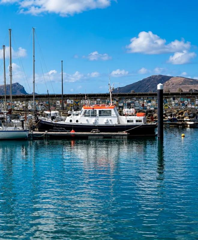 Boat maintenance in a marina